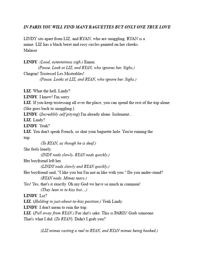 In Paris - Script | PDF