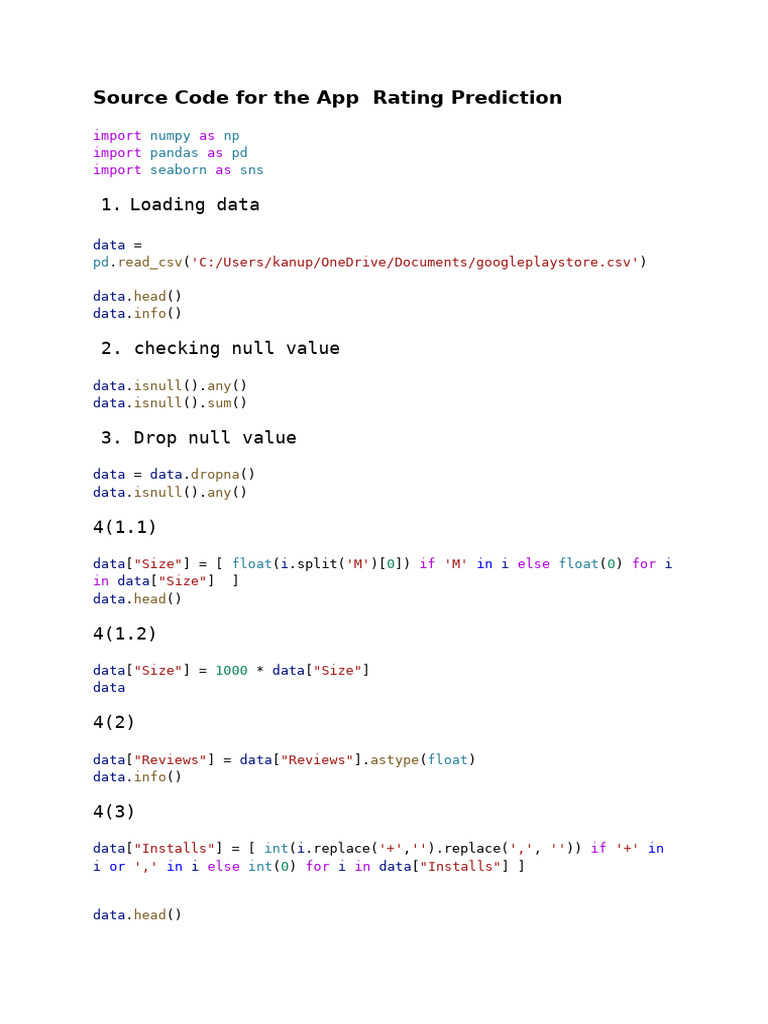 source code app rating | PDF