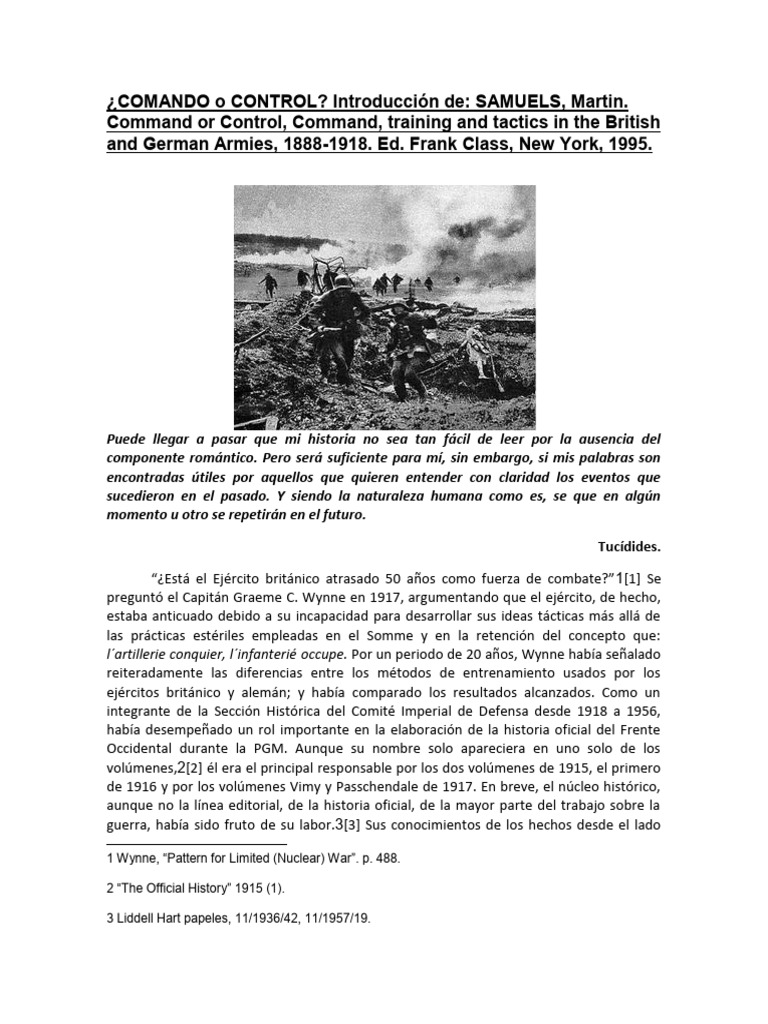 COMANDO o CONTROL | PDF