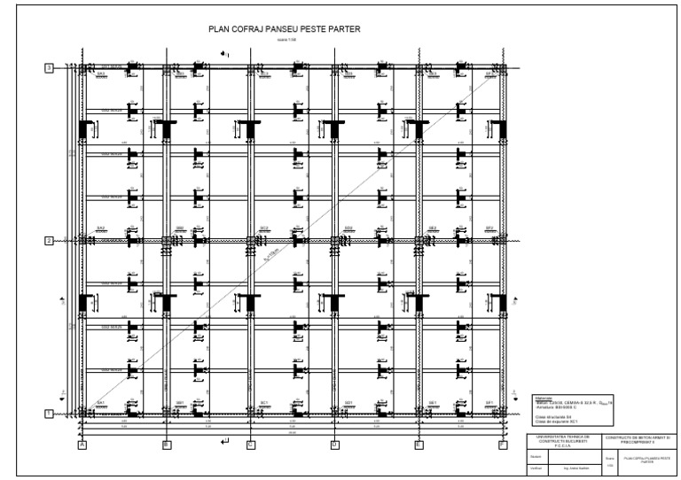 Plan Cofraj Planseu Curent | PDF