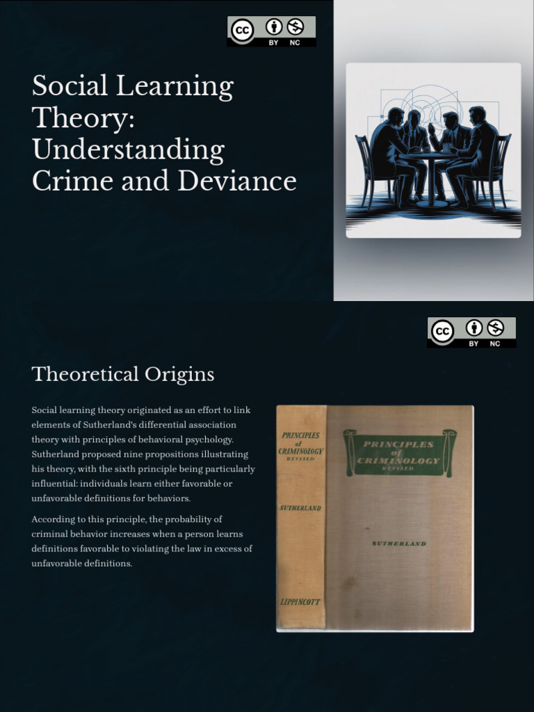 Social Learning Theory Understanding Crime and Deviance | PDF | Crime ...
