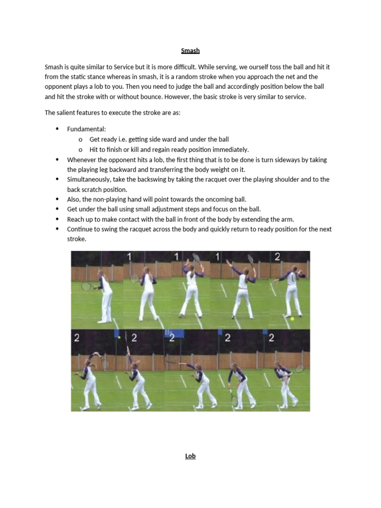 15. Smash and Lob | PDF