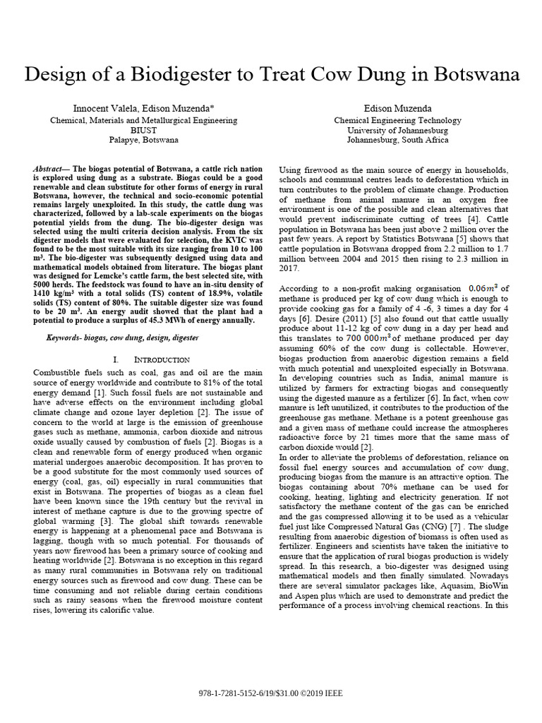 rw3 | PDF | Biogas | Anaerobic Digestion