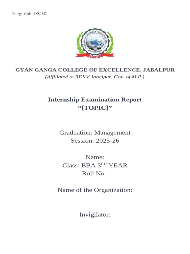 Internship File Layout | PDF | Behavior Modification | Learning