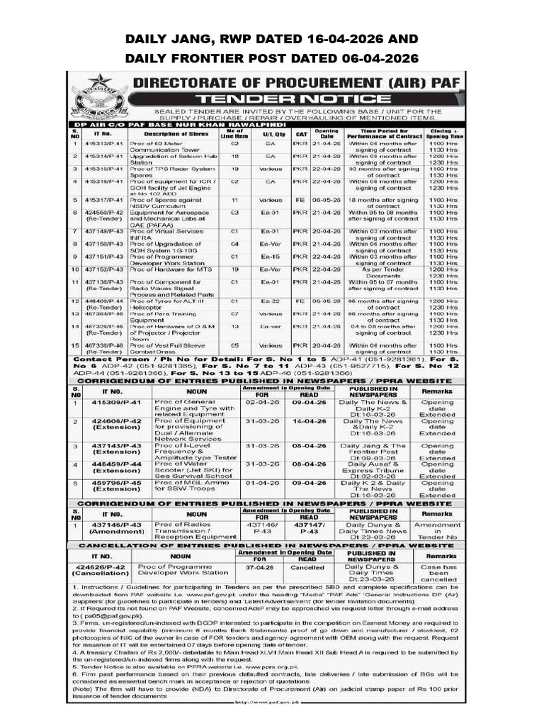 NewsPaper Add Dated 06-04-2026 | PDF