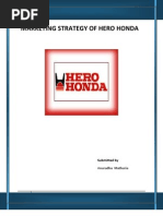 Download Marketing Strategy of Hero Honda by mathuriaanuradha SN103192562 doc pdf
