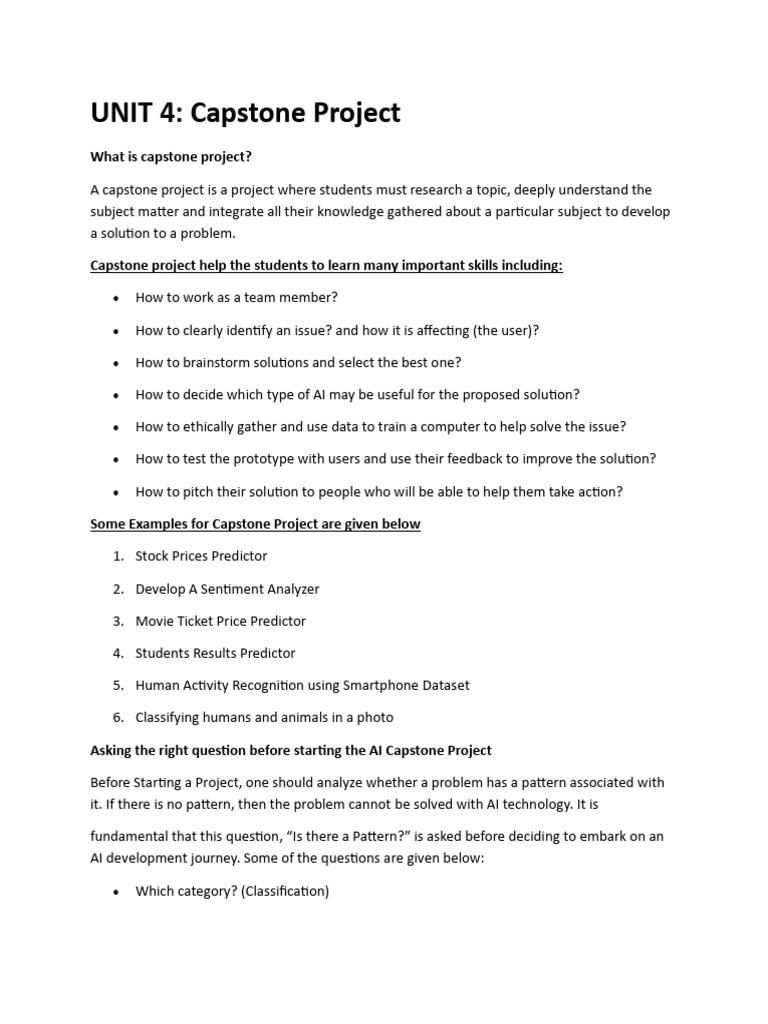 Unit 4 Capstone Project | PDF | Design Thinking | Sustainability