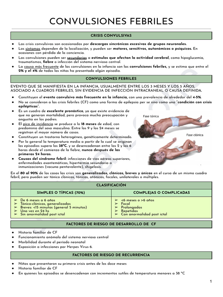 CONVULSIONES FEBRILES | PDF | Epilepsia | Enfermedades y trastornos