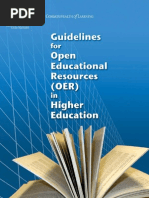 Download Guidelines for Open Educational Resources OER in Higher Education by SRINIVASA RAO GANTA SN103194613 doc pdf