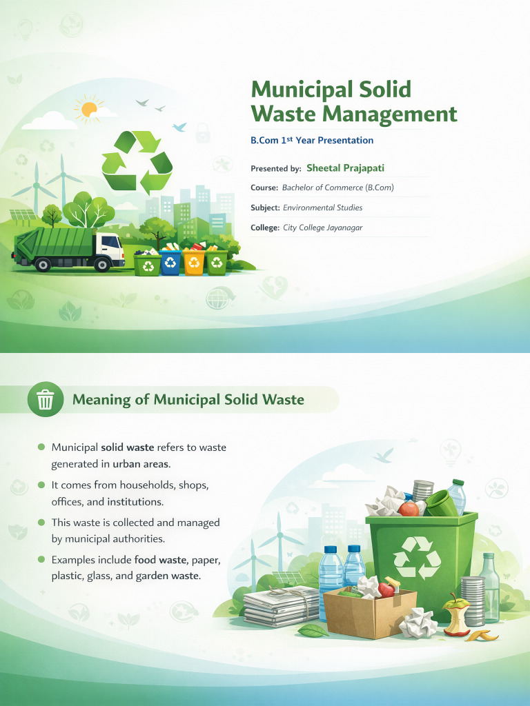 Municipal Solid Waste Management Sheetal (1) | PDF