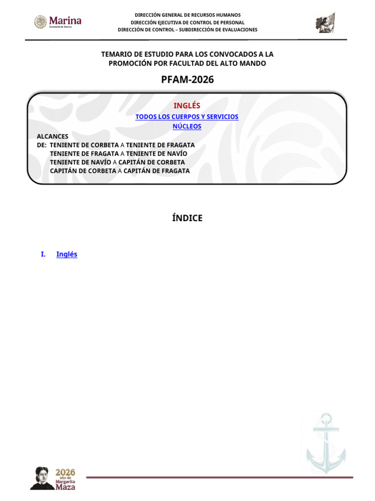 Temario Inglés | PDF | Capitán (Fuerzas Armadas) | Rango militar