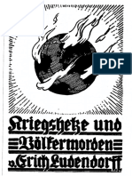 Ludendorff, Erich - Kriegshetze Und Voelkermorden in Den Letzten 150 Jahren (1935-1999, 188 S., Scan-Text, Fraktur)