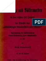 Ludendorff, Erich - Vernichtung Der Freimaurerei - Teil 2 - Kriegshetze Und Voelkermorden (1928, 178 S., Scan, Fraktur)