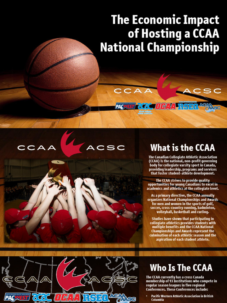 The Economic Impact of Hosting a CCAA National Championship | PDF ...