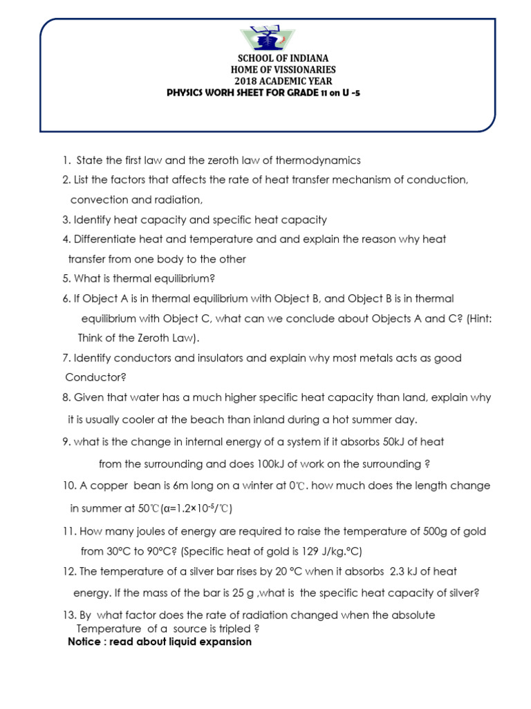G - 11 Workshee For Final Exam | PDF