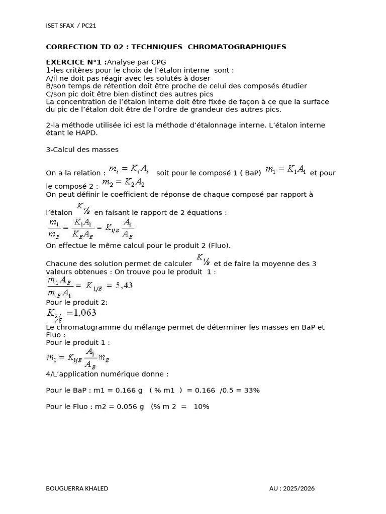 Correction TD 02 | PDF