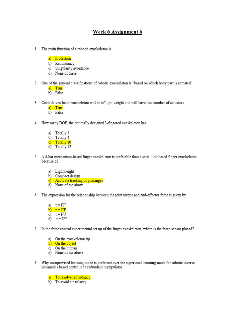 Week 6 Assignment 6 | PDF