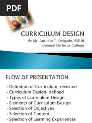 Curriculum Design