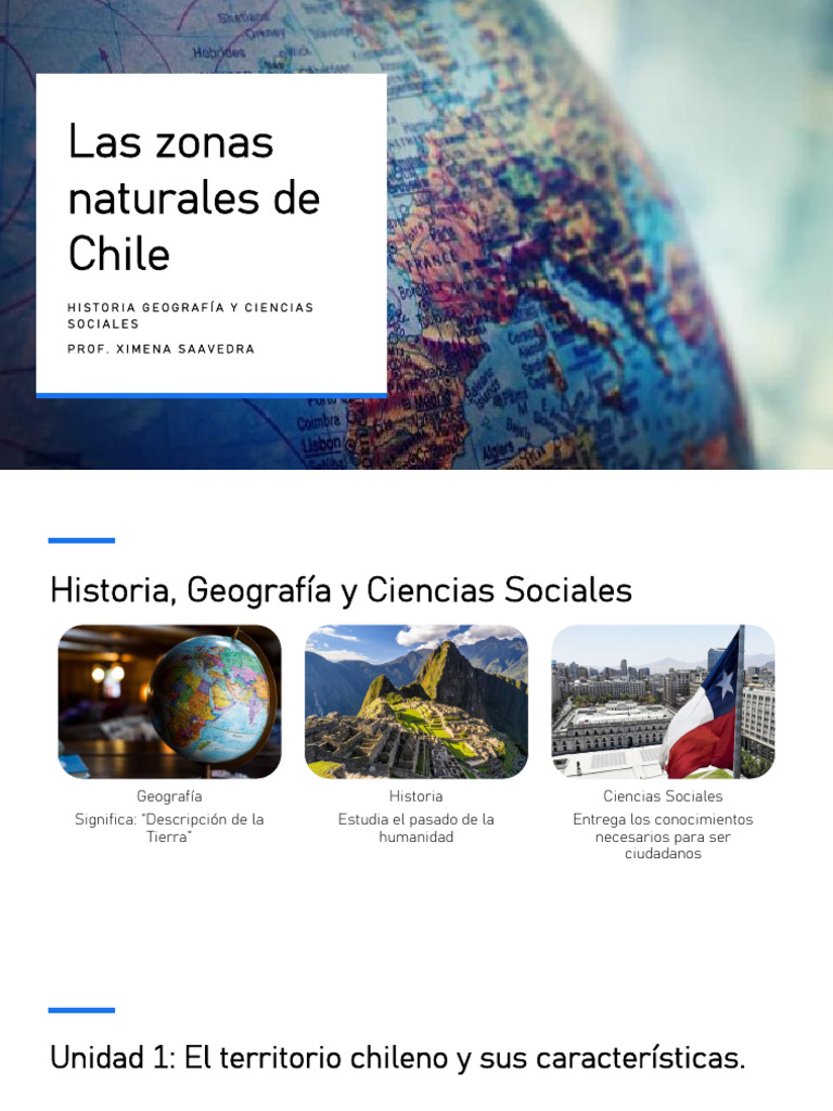 Las Zonas Naturales de Chile | PDF
