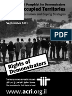 Rights of Demonstrators in The Occupied Territories (Informational Pamphlet)