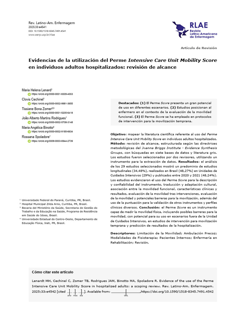 Evidencias de La Utilizacion Del Perme Intensive C | PDF | Unidad de ...
