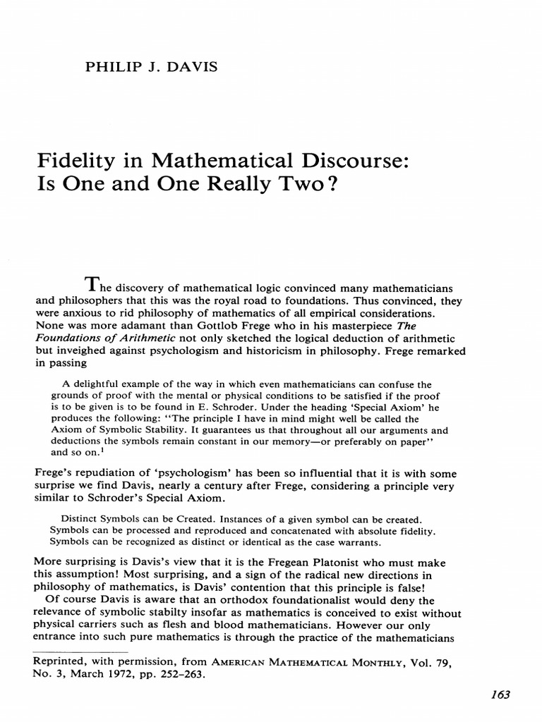 1972 Davis | PDF | Mathematical Proof | Mathematics