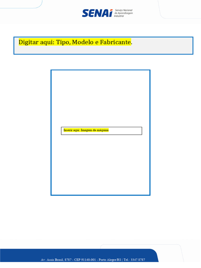 MODELO DE MANUAL DE INSTRUÇÃO Atual | PDF | Máquinas | Brasil