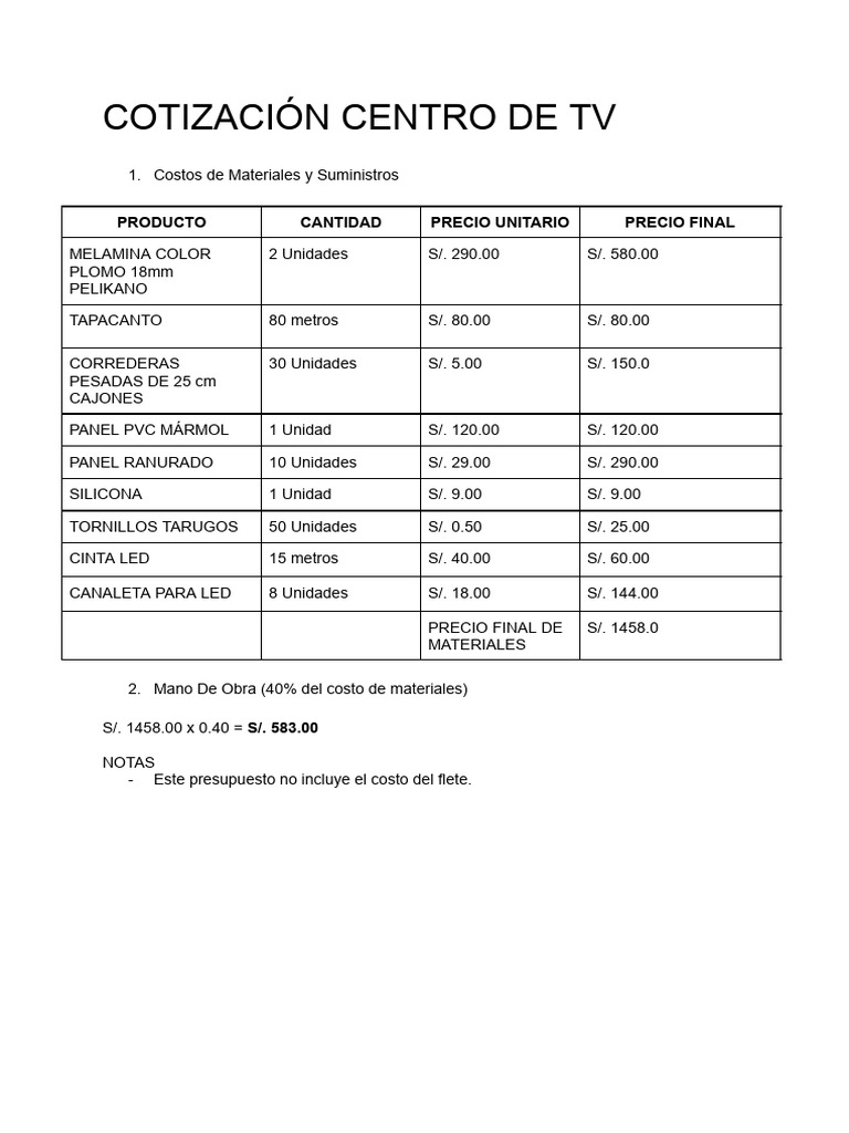 Centro de Tv | PDF