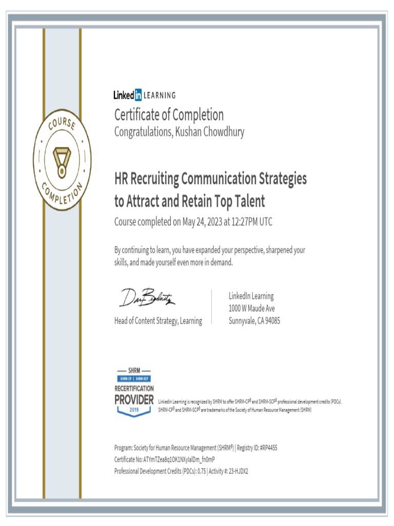 Shrm Hr Cert | PDF