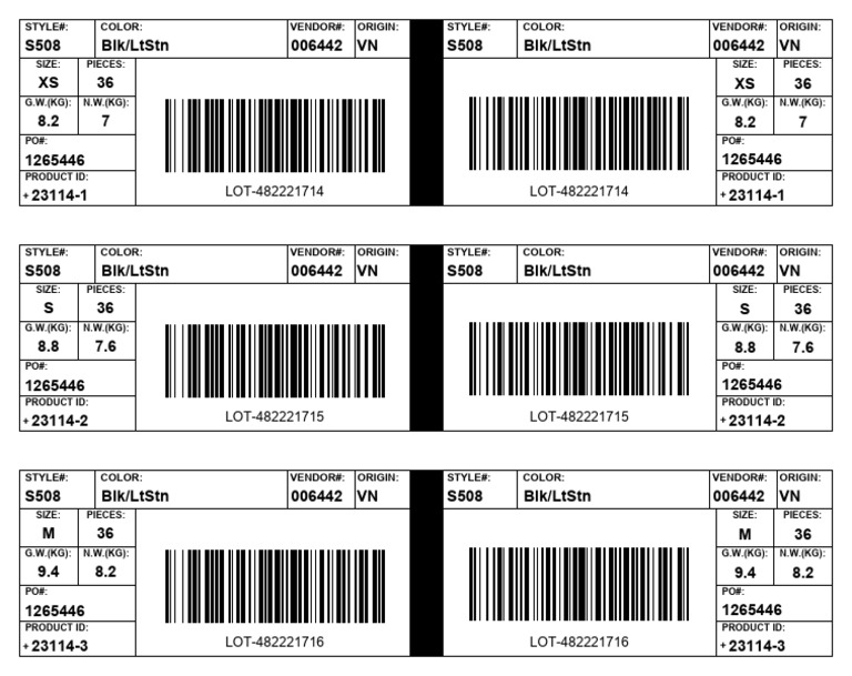 Test Barcode Sticker | PDF