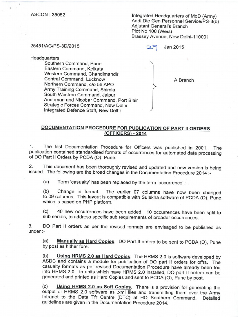 Officers Documentation Procedure | PDF