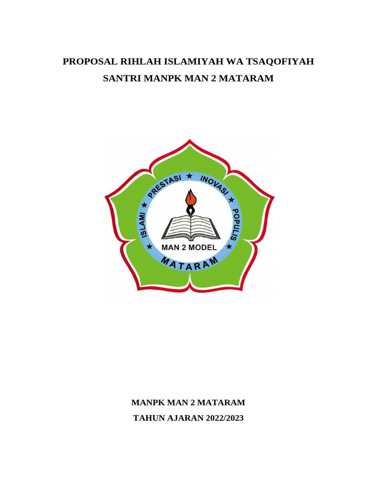 Proposal Rihlah Islamiyah Wa Tsaqofiyah | PDF