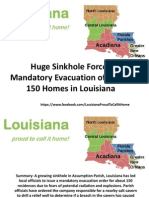 Huge Sinkhole Forces Mandatory Evacuation of Nearly 150 Homes in Louisiana