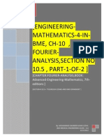 Engineering Mathematics 4 in Bme, CH 10, Fourier Analysis, Section No 10.5, Part 1 of 2