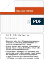 Business Economics: Kedar Subramanian Asst. Prof, MPSTME