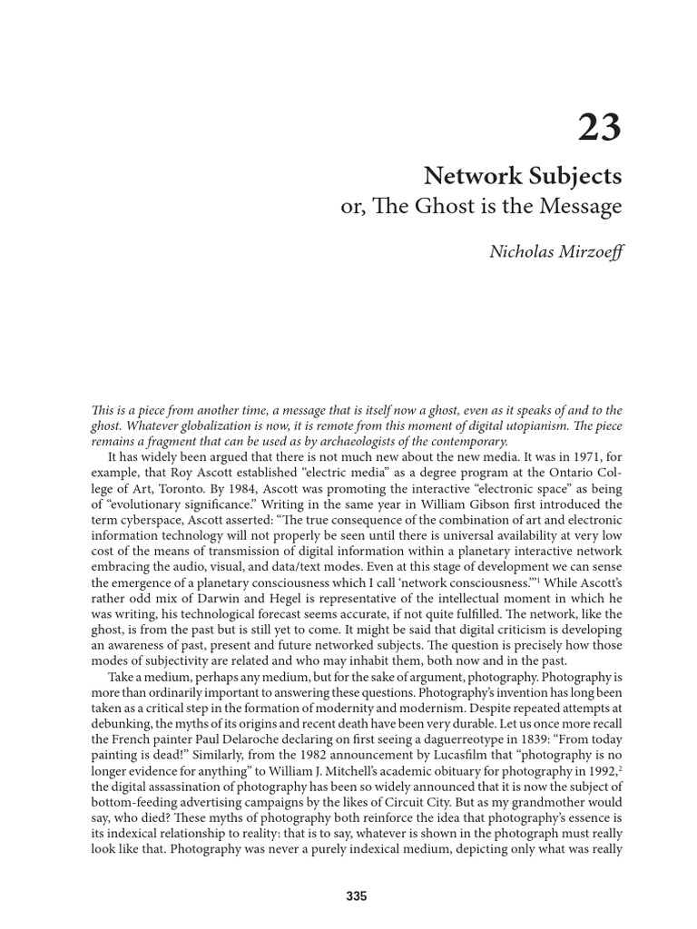 Network Subject New Media | PDF