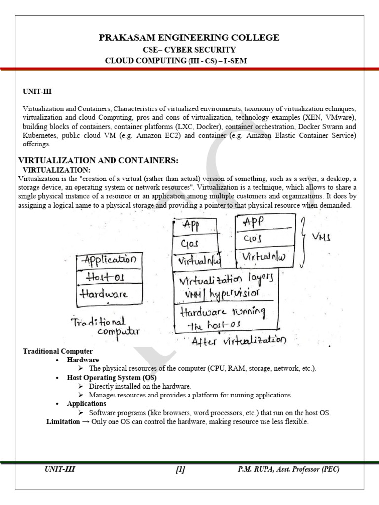 CC-UNIT-3 | PDF | Virtualization | Virtual Machine