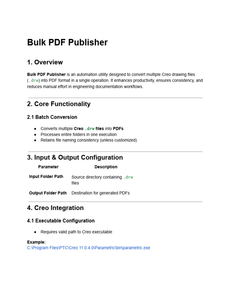 Bulk PDF Publisher Documentation | PDF | Directory (Computing ...