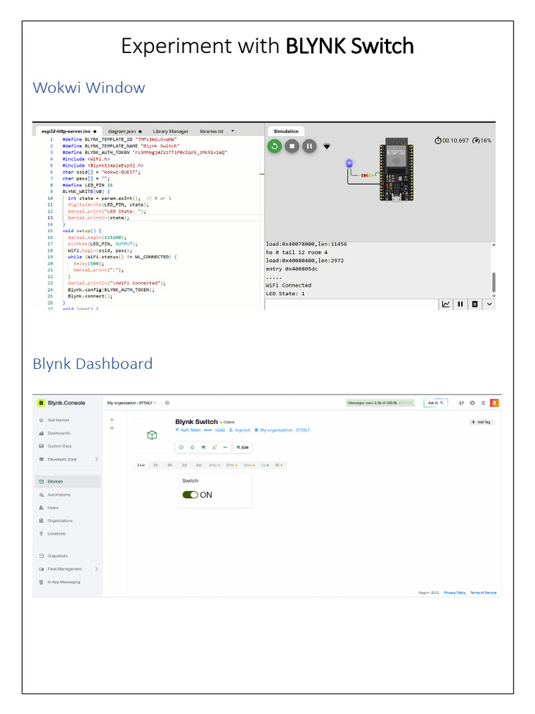 Blynk Switch | PDF
