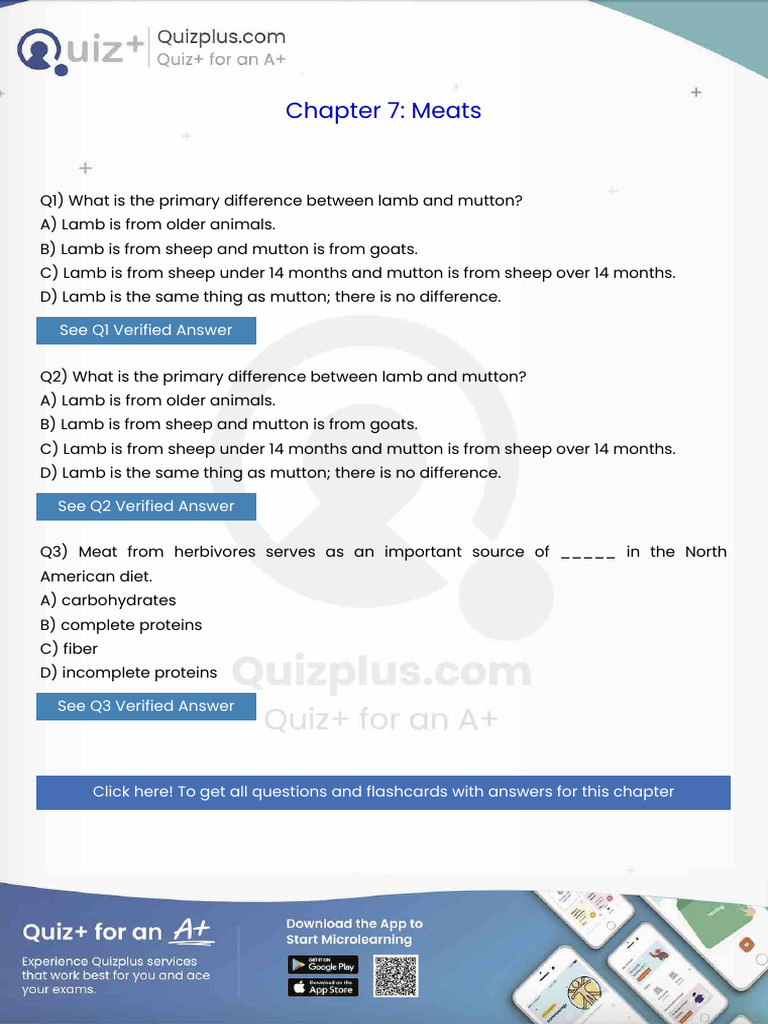 What Is The Primary Difference Between Lamb and Mutton | PDF | Lamb And ...