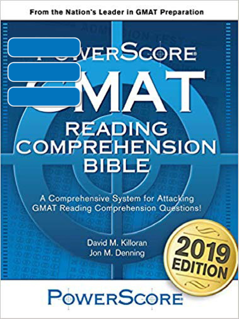 The PowerScore GMAT Reading Comprehension Bible: 2019 Editions Ebook | PDF