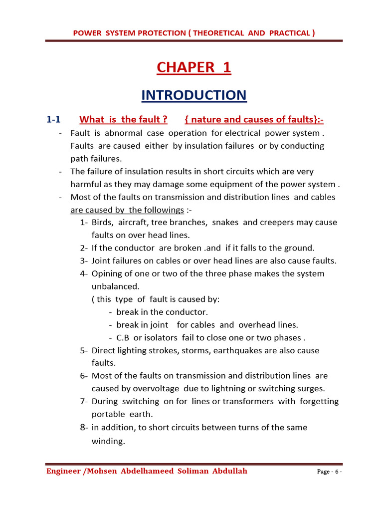 power system protection training class-1 | PDF | Electrical Engineering ...