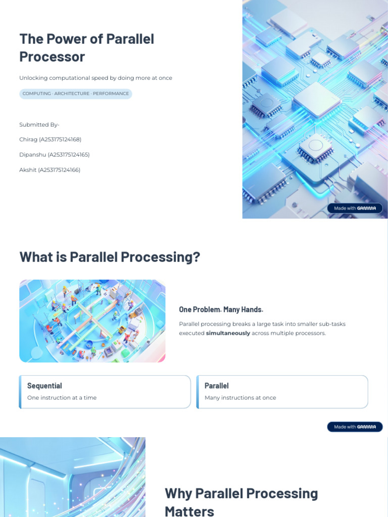 The Power of Parallel Processor | PDF | Parallel Computing | Central ...