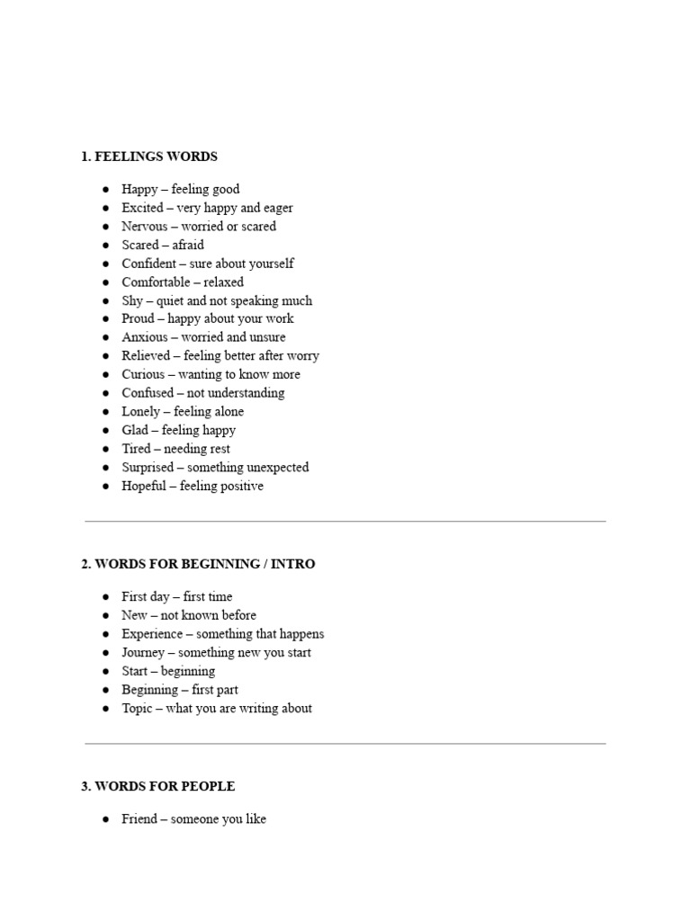 Remedial Story Writing Template Vocabulary | PDF