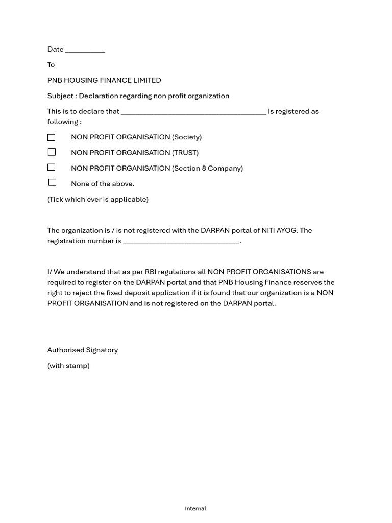 NPO Declaration V1 (1) | PDF