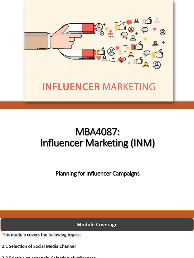 Planning for Influencer Campaigns | PDF | Target Audience | Marketing