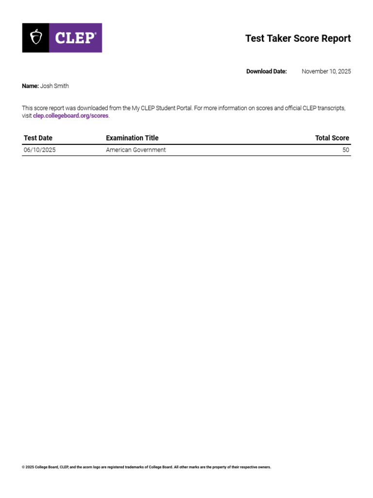 Josh Smith American Government | PDF