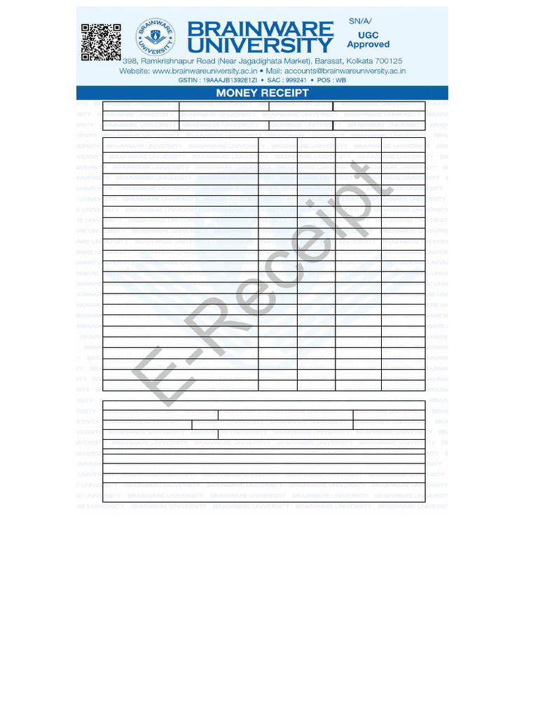 Student Receipt | PDF