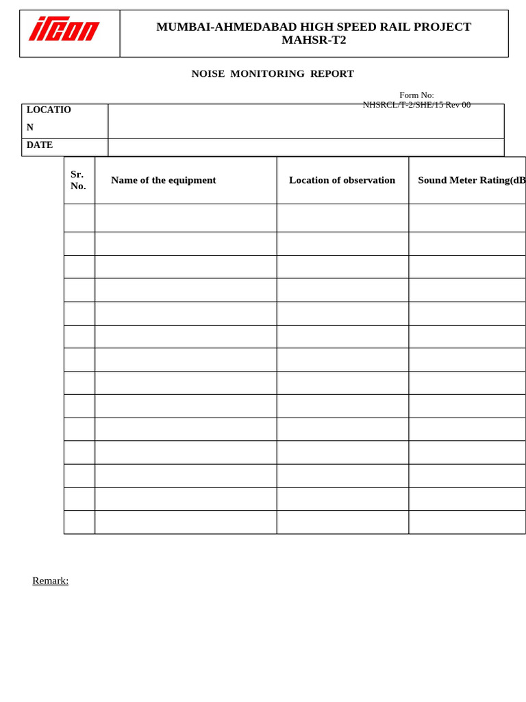 15 Noise Monitoring Report | PDF