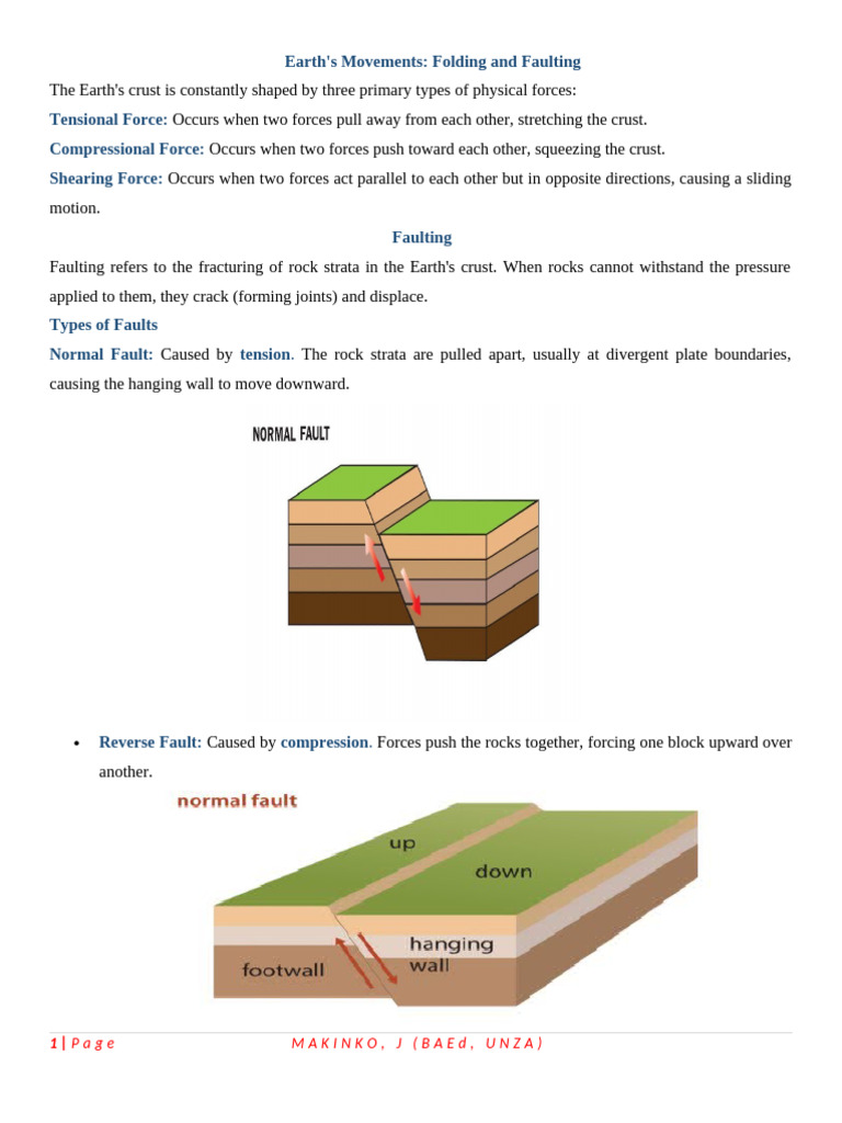 Earth Movements | PDF
